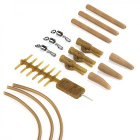   Carp Academy Komplettes Endtackle - auf weichem Schlauch Braun 3 Stk.