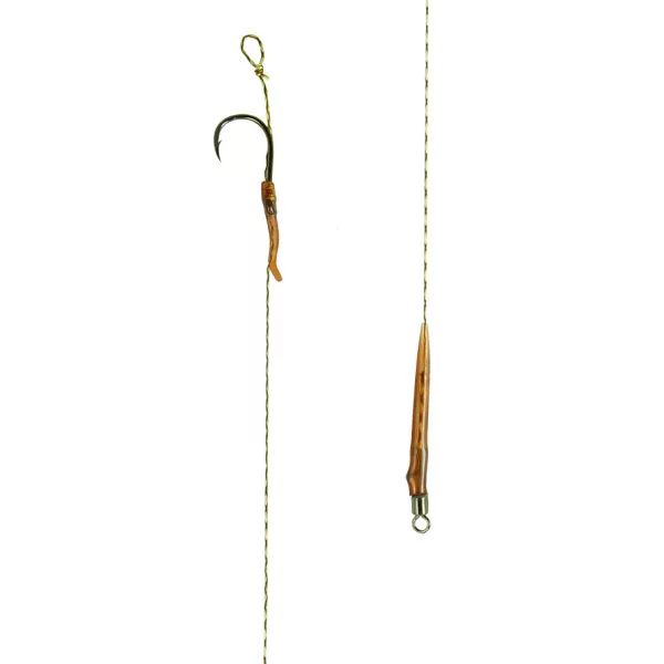 Carp Academy Karpfenvorfach mit Line Aligner Schwarz 2 mit Öhr, mit Widerhaken Boilie-Haken