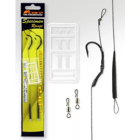   Carp Academy Line Aliger Rig Teflon Schwarz 4 2 Stk./Packung mit Öhr, mit Widerhaken Boilie-Haken
