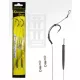 Carp Academy Blow Back Rig Schwarz 4 2 Stk/Packung Mit Öhr Widerhaken Boiliehaken