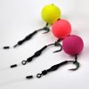 Carp Academy Spinner Rig Curved Shank Rig 2 Widerhaken, mit Öhr Boilie Spinner Haken
