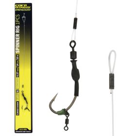   Carp Academy Spinner Rig Curved Shank Rig 4 Widerhaken, mit Öhr Boilie Spinner Haken