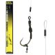 Carp Academy Spinner Rig Curved Shank Rig 6 Widerhaken, mit Öhr Boilie Spinner Haken