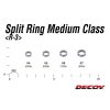 Decoy R-3 Medium Class Silver 6 75lb Split Ring Schlüsselring 15 Stk.