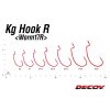 Decoy Worm 17R KG 2/0 Blood Red Offset-Haken 6 Stück
