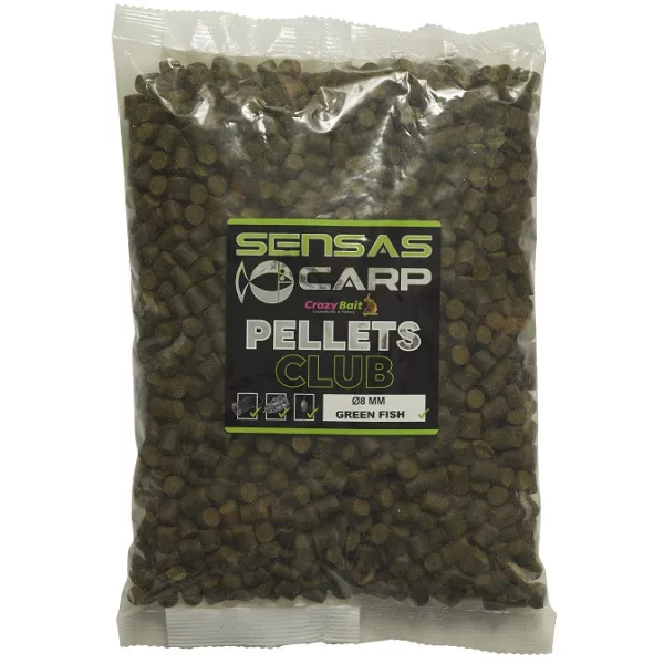 Sensas Green Fish Club Pellets 8mm Futterpellet 10kg