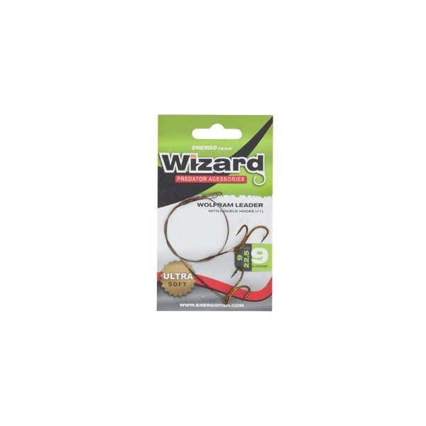 Wolfram-Vorfach mit Doppel-Haken 6 6Kg 2Db/Cs