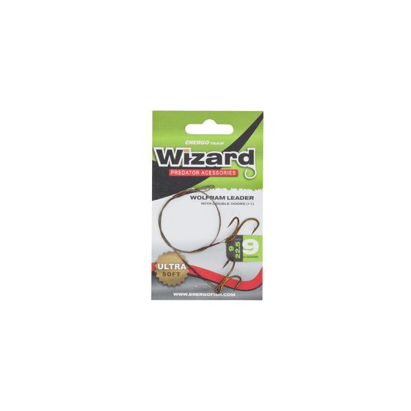 Wolfram-Vorfach mit Doppel-Haken 9 9Kg 2Db/Cs