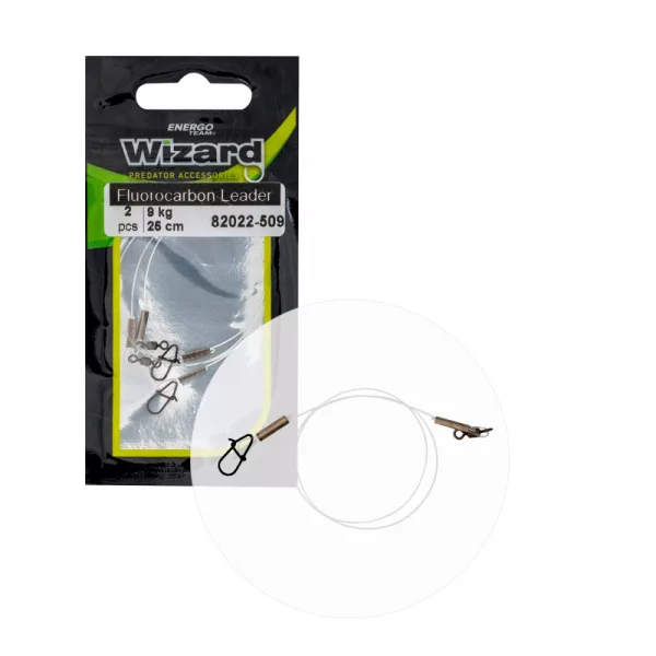 Wizard Montiertes Fluorocarbon-Vorfach Neo 15Kg 25Cm 2 Stk./Pack.