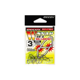 Decoy SN-6 W Snap 3 75lb Karabiner 8Stk.