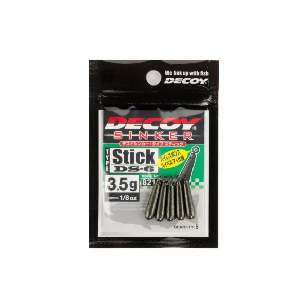 Decoy DS-6 Sinker Type Stick 5,0gr Drop Shot Blei 4 Stück
