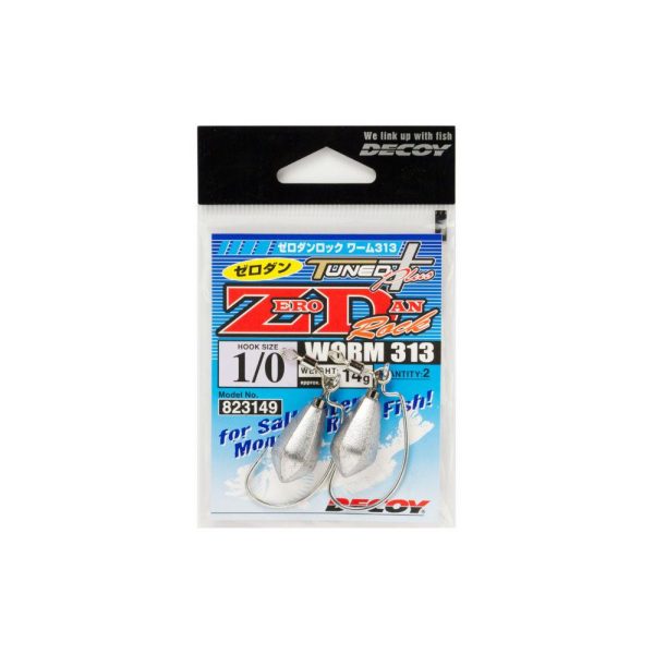 Decoy Worm 313 Zero-Dan Rock #2/0 18gr Gewichteter Offset-Haken 2 Stk.