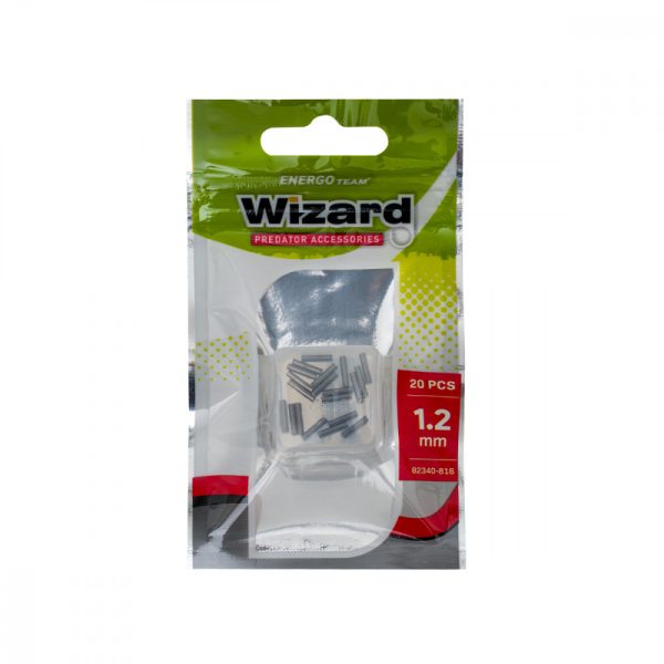 WIZARD DRAHTVORFACH-BEFESTIGUNGSROHR 1.0X1.4X8MM 20ST/PACK GLÄNZEND SCHWARZ - Klemmhülsen