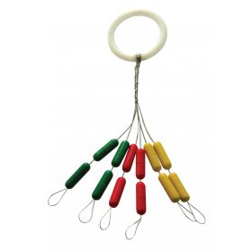 Nevis Gummistopper Bunt L 8x2mm 12 Stk.