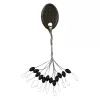 Nevis Gummistopper Schwarz S 4x2mm 12 Stk.