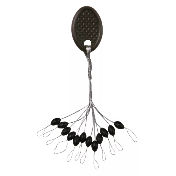 Nevis Gummistopper Schwarz S 4x2mm 12 Stk.