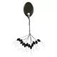 Nevis Gummistopper Schwarz S 4x2mm 12 Stk.