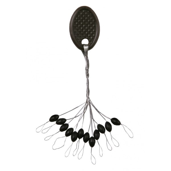 Nevis Gummistopper Schwarz M 5x2,5mm 12 Stk.