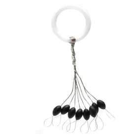 Nevis Gummistopper Schwarz M 5x2,5mm 8 Stk.