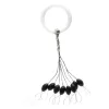 Nevis Gummi Stopper Schwarz L 5,5x3mm 8Stk