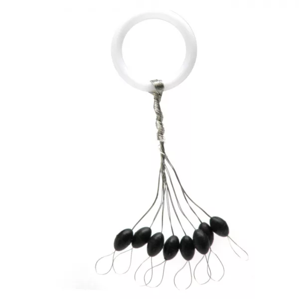 Nevis Gummi Stopper Schwarz L 5,5x3mm 8Stk