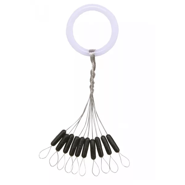 Nevis Gummistopper Schwarz S 6x1,8mm 10 Stk.