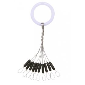 Nevis Gummistopper Schwarz M 6,5x2mm 10 Stk.