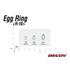 Decoy R-10 Egg Ring Silver 2 50lb Split Ring Sprengring 12 Stk.