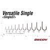 Decoy 37 Versatile Single #4 Raubfisch-Einzelhaken mit Öhr und Widerhaken 8db