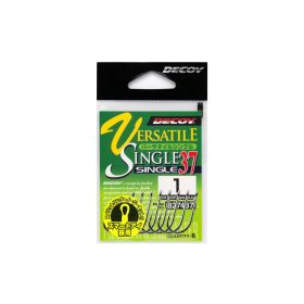   Decoy 37 Versatile Single #5/0 Öhr-Widerhaken-Einzelhaken für Raubfische 5 Stück