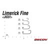 Decoy Jig51 Limerick Fine #8 Einzel-Jighaken mit Öhr und Widerhaken 10 Stk.