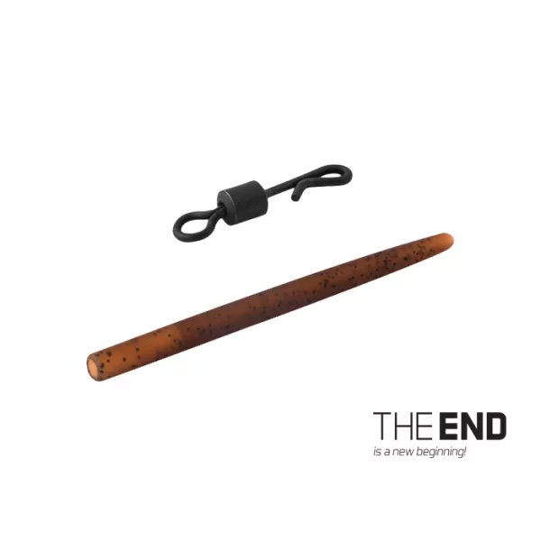 Delphin THE END Wirbel-Schnellverschluss mit Gummihülse / 6 Stk. #4 / G-ROUND