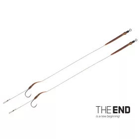   Delphin THE END Boilie Rig gebundener Haken / 2 Stk. 20cm/25lbs/#4