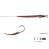 Delphin THE END Skin Rig gebundener Haken / 2 Stk. 20cm/25lbs/#4