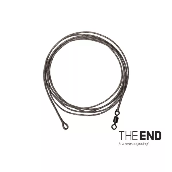 Delphin THE END Leadcore + Wirbel gebundenes Rig / 3 Stück 1m