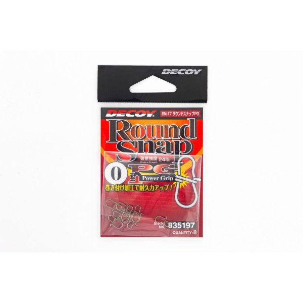 Decoy SN-17 Round Snap PG Power Grip #00 22lb Karabiner 8Stk