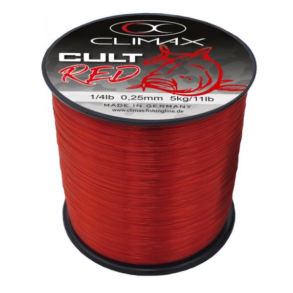 Climax Cult Karpfen Rot Mono 300m 0,28mm Monofile Hauptschnur