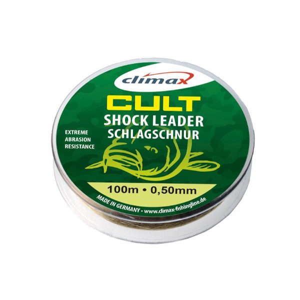 Climax Cult Carp Shock Leader 100m 0,50mm 35lb 15,5kg Camouflage Monofile Vorfachschnur