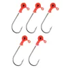 Nevis Gummifischkopf rot 4/0 5gr 5Stk/Pack Jigkopf