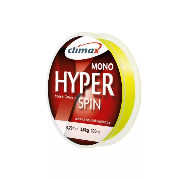 Climax Hyper Spinning Fluo Yellow 150m 0,20mm Monofil Hauptschnur