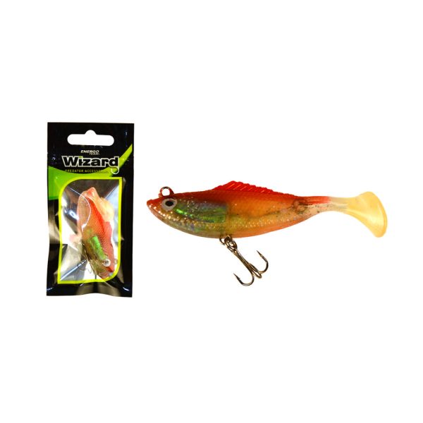 Wizard Swimbait Perch 7,62cm Redholo Gummifisch