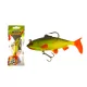 Wizard Swimbait Perch 10,16cm Green Yellow Gummifisch