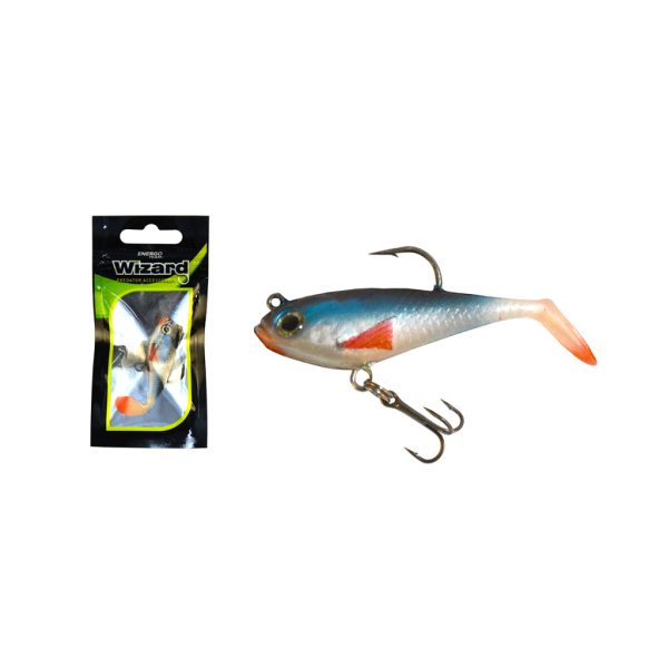 Wizard Swimbait Paddle Shad 5,08cm Blueghost Gummifisch
