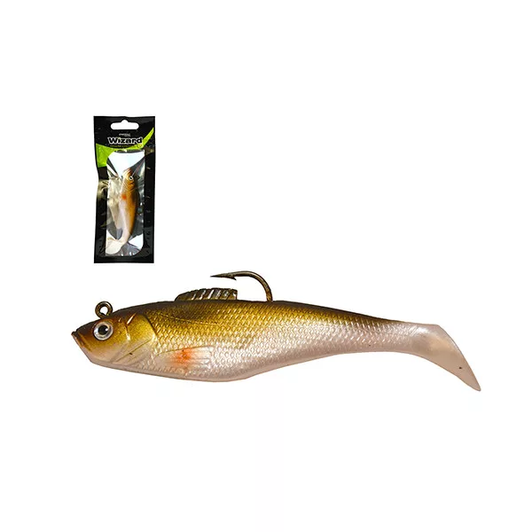 Wizard Swimbait Paddle Shad Realgold 7,62cm Gummifisch