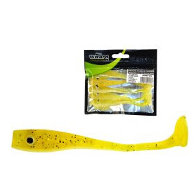 Wizard Paddle Minnow Yellow 10cm Gummifisch 5 Stück