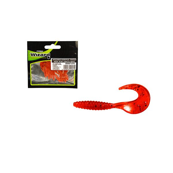Wizard Harpex Twist Rot 3cm Twister 10 Stück