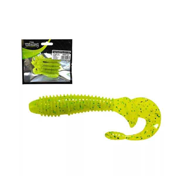Wizard Harpex Twist Grub Pro Green 7cm Twister 5db
