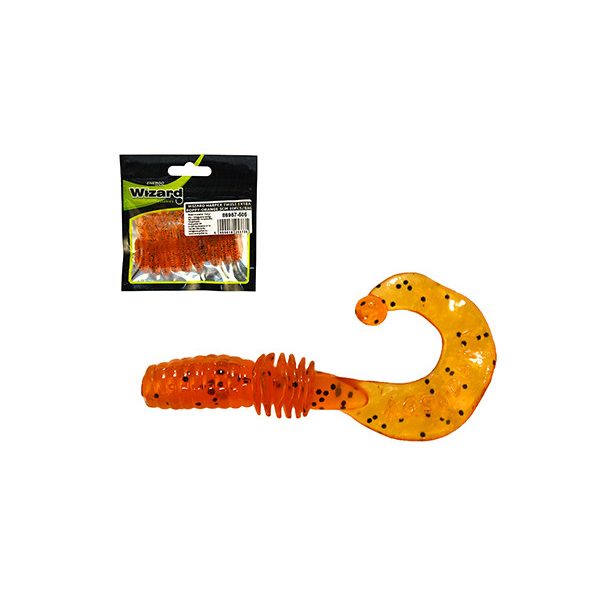 Wizard Harpex Twist Extra Poppy-Orange 5cm Kunstköder 10Stk