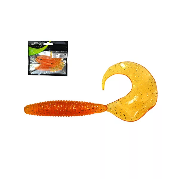 Wizard Harpex Twist Orange 9cm Kunstköder 5 Stk.