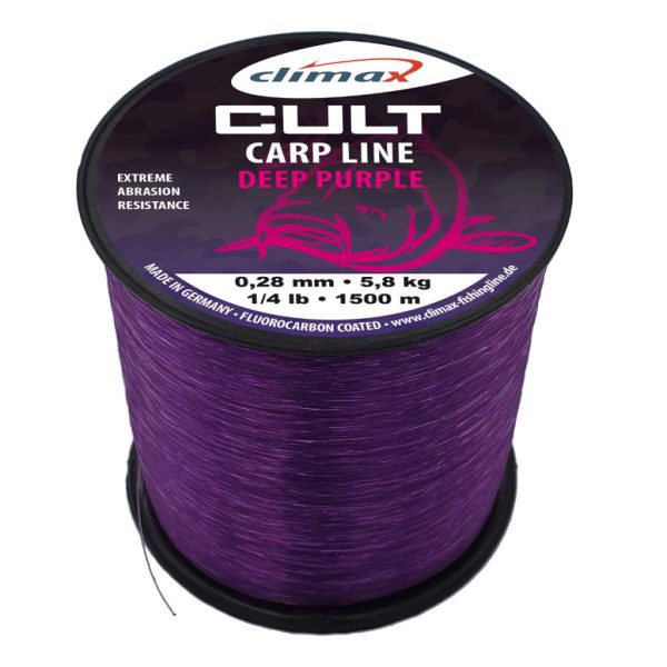 Climax Cult Carp Deep Purple Mono 1000m 0,35mm Monofile Hauptschnur